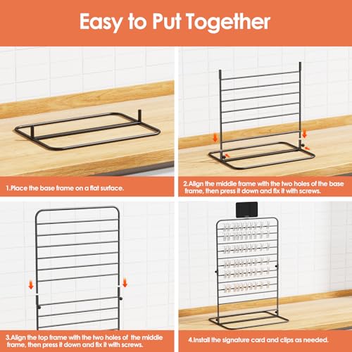 Nuovoware Chip Rack Display Stand, Black