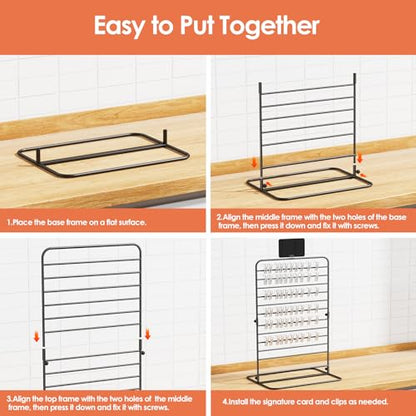 Nuovoware Chip Rack Display Stand, Black