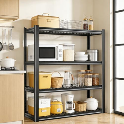 40W Garage Storage Shelves,2200LBS Metal Storage Shelves,Adjustable Heavy Duty Metal Garage Shelving Units Industrial Shelving for Garage,Basement,Warehouse,19.6" D x 39.37" W x 59.84" H - size: 59.84" H x 39.37" W x 19.6" D
