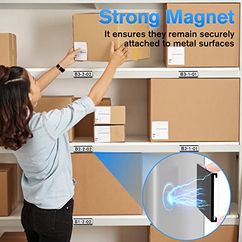 MaxGear 100 Pack C Channel Magnetic Label Holders, 1 x 3" - size: 1"x3", style: 100 Pack