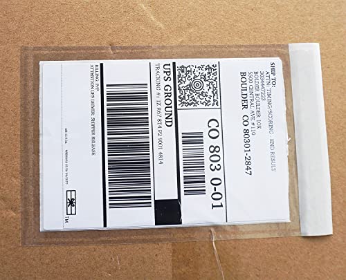 BEUYI Premium 4.7''x7.5'' Packing List Envelope, Tailored Size for 4x6'' Shipping Labels,Self Adhesive Shipping Label Pouch/Sleeve (50 pack) - size: 4.7''x7.5''｜50 pack