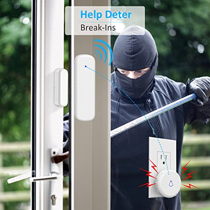 Wireless Door Chime, Door Sensor Chimes When Door Opens/Business Entering - size: 3 Sensors +2Receivers