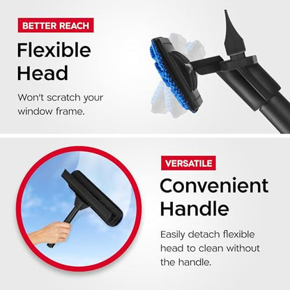 Tyroler Professional Telescopic Window Squeegee for Home, 12"-110"