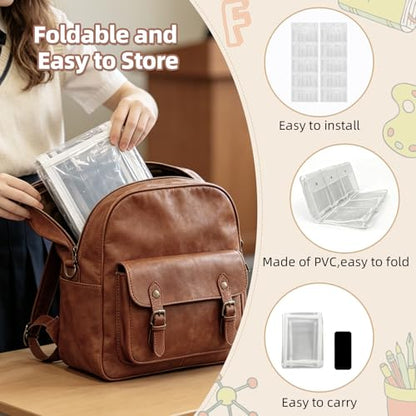 2 Pack Headphone Organizer, 30 Clear Pockets Over Door