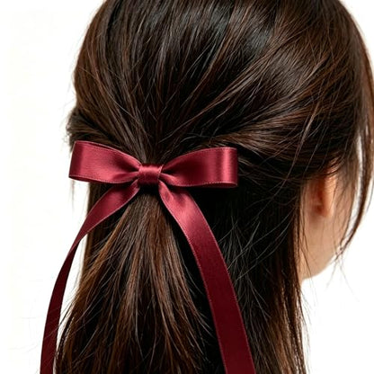 1/2 Inch Burgundy Satin Ribbon 50 Yards Single Face Polyester - color: Burgundy, size: 1/2 inch