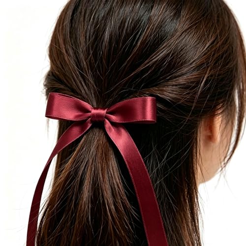 5/8 Inch Burgundy Satin Ribbon 50 Yards Single Face Polyester - color: Burgundy, size: 5/8 inch
