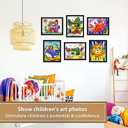 8.5"x 11"Magnetic Sign Holder, Double Sided Window Self-adhesive Frame, Transparent PVC and Strong Magnetic Display Frame for Home/Office/Poster/Certificate/Artwork Display(Black,10Pack)