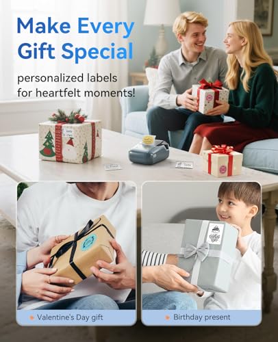NIIMBOT B1 Label Maker, 2Inch Bluetooth Label Printer for Home, Blue - color: Blue, size: Printer+Tape