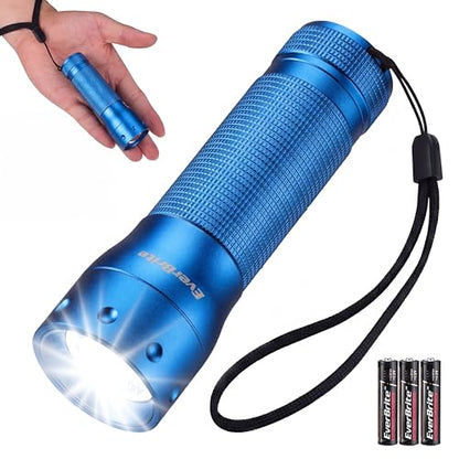EverBrite Mini Flashlight, Zoomable 350LM LED Flashlight, Blue - color: Blue, size: Small