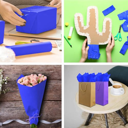 Jkopsnr 100 Sheets Blue Tissue Paper 20x14 Inches - color: Blue, size: 14x20