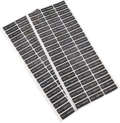 Bartovation 'Void If Removed' Hologram Tamper Stickers 1x3 cm, 140 Stickers