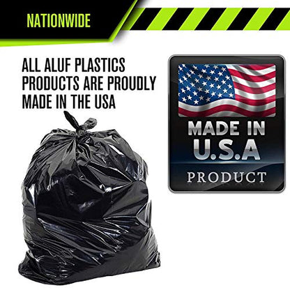 Heavy Duty 65 Gallon Black Trash Bags - (Pack of 50) 1.6 MIL - 50" x 58" Industrial Garbage Bags Premium Quality Plastic Can Liners for Recycling, Bottles, Cans, Contractors, Toter, Rubbermaid
