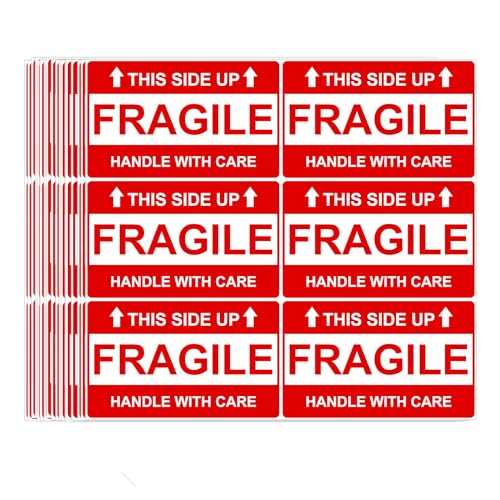210 Pcs Fragile Stickers, 3x5 Inch Fragile Labels for Shipping, Strong Adhesive Handle with Care Stickers for Shipping - size: 3 x 5 inch | 210 Labels (35 Sheets)