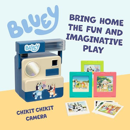 Bluey Chikit Chikit Pretend Camera, 10 Photo Cards, Role Play - style: Chikit Chikit Pretend Camera