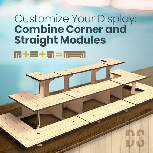 3-Tier Natural Wooden Display Stand Bundle for Vendors, Craft Fairs, Markets, Retail