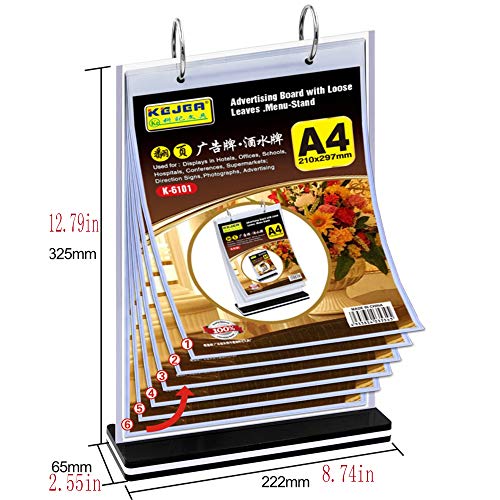 Multi-Function Display Card, menu Price Card, T Type 8.5 x 11,Flip A4 Desktop Card, Multi-Page Desktop Card, Multi-Page Beverage Card,