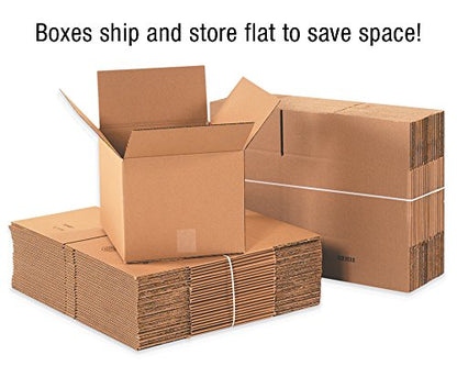 BOX USA 25 Pack of Heavy-Duty Corrugated Cardboard Boxes, 16" L x 12" W x 10" H, Kraft, Shipping, Packing and Moving - style: Heavy-Duty
