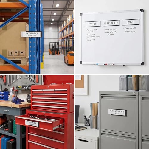 LLPT Magnetic Label Holder 2" x 1" 50 Packs C Channel, ROHS Certified NBR - size: 2" x 1" 50 Packs