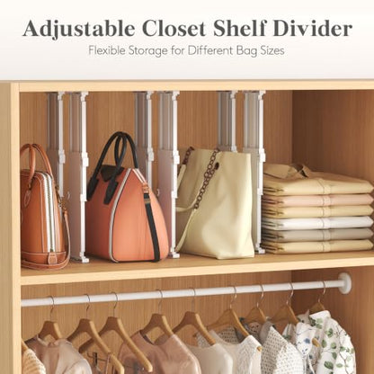 Lifewit 3.2" High Drawer Dividers for Clothes, Adjustable Drawer Organizers - size: 3.2"H, 10.5-16.5"L