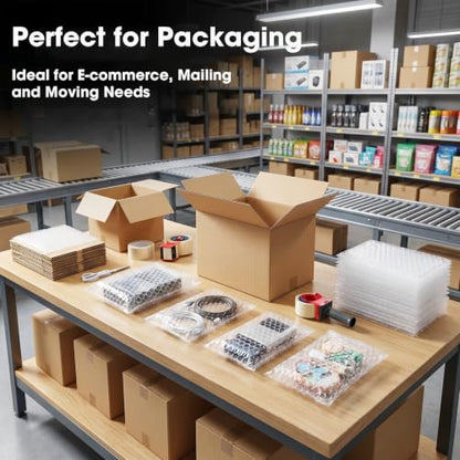 500Pcs Small Bubble Pouches Wrap, 3.15"x4" Clear Bubble Out Bag for Packing - size: 3.15"x4"