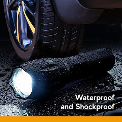 LED Flashlight High Powered – 1200 Lumens Bright Zoomable Spotlight or Floodlight - 5 Modes - Brightest Ultra Light, Pocket Size, Waterproof, Tactical - Camping, Travel, Emergencies