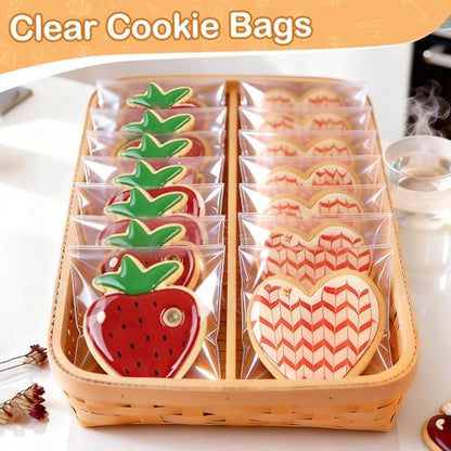 PigPotParty 5x7 in Clear Cellophane Treat Bags, Self-Sealing, 200 Pcs - color: 5"x7" (200pcs)