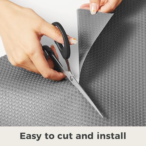 100% EVA Shelf Liner Waterproof Non Adhesive, 12" x 120", Grey - color: Gray, size: 12"W x 120"L