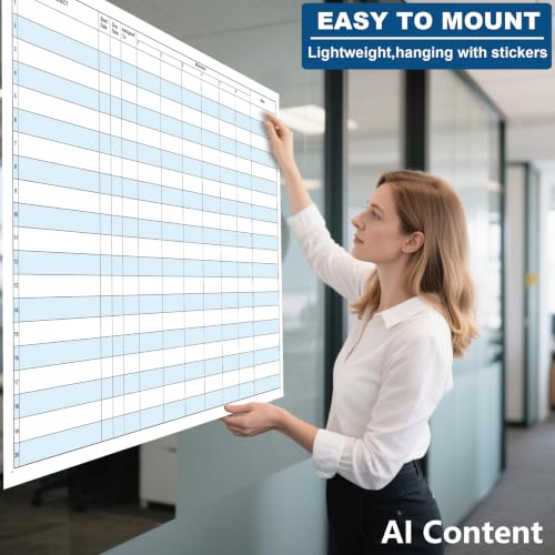 Dry Erase Project Milestones Tracker 24"x36"