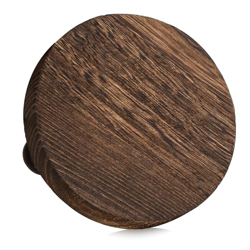 Romadedi Brown Wood Riser, Pillar Candle Holder, 4.7 in, 4 Packs - color: Brown, size: 4 PCS