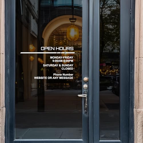 Business Hours Sign for Window – Modern (MODERN) - color: MODERN
