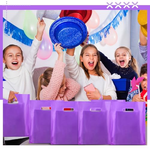 Kosiz 1000 Pcs Plastic Merchandise Shopping Bag Bulk 9 x 12'', Purple - color: Purple