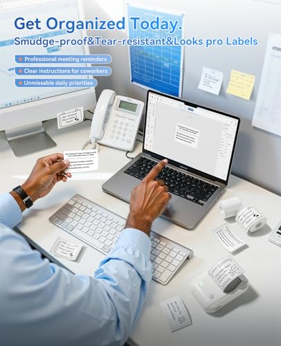 NIIMBOT B1 Label Maker, 2Inch Bluetooth Label Printer for Home, Grey - color: Grey, size: Printer+Tape