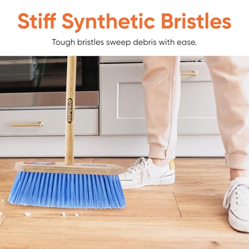 Superio Blue Synthetic Broom Head Refill - 12 Inch, Hard Floor, Kitchen & Home Broom - color: Synthetic, size: 1 Pack Head