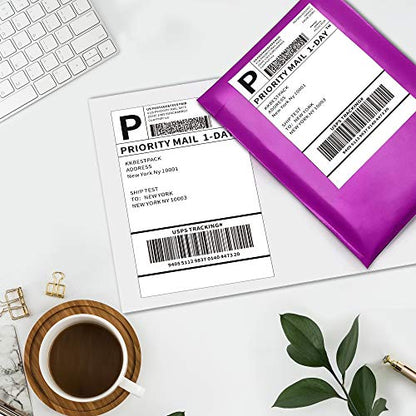 KKBESTPACK 4”x 6”Direct Thermal Shipping Labels (2 Rolls - 250 Per Roll) - style: Roll 500 Labels