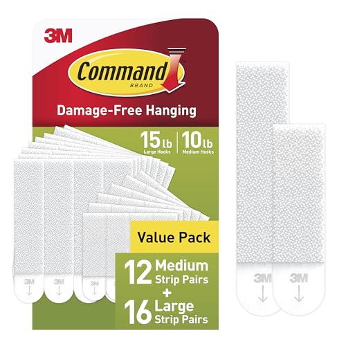 Command 15 & 10 lb Assorted Picture Hanging Strips, 28 Pairs, SIOC - size: 1 Pack