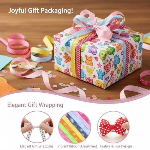 QingHan Polka Dot Grosgrain Ribbon: 5/8 inch 40 Yards (20colors x 2yards) - color: 5/8 Polka Dot