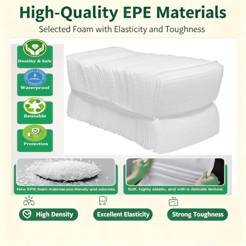 4x6Inch Cushion Foam Pouches 100pcs, Small Foam Wrap Pouches - size: 4x6 Inch (100Pack)