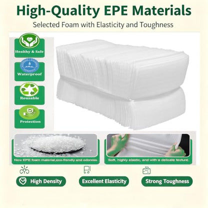 4x6Inch Cushion Foam Pouches 100pcs, Small Foam Wrap Pouches - size: 4x6 Inch (100Pack)