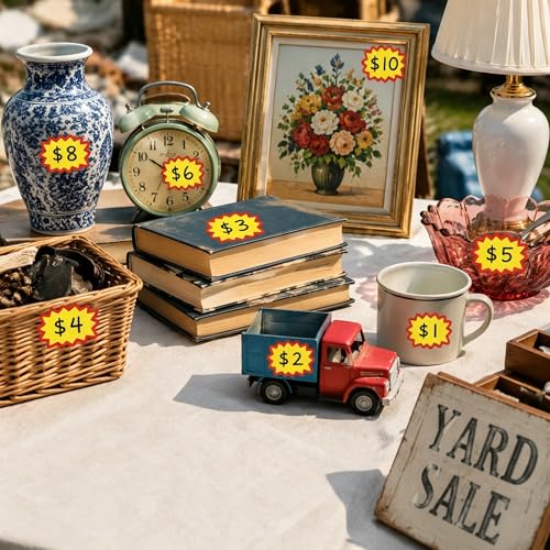 300 Pcs Garage Sale Stickers, 2.3 x 1.5 Inches - style: Contemporary