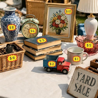 300 Pcs Garage Sale Stickers, 2.3 x 1.5 Inches - style: Contemporary