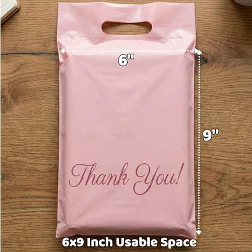 Donyson Pink Poly Mailers, 6x9, 100 Pack, Shipping Bags for Clothing - color: Pink, size: 6x9 (100 Pack)