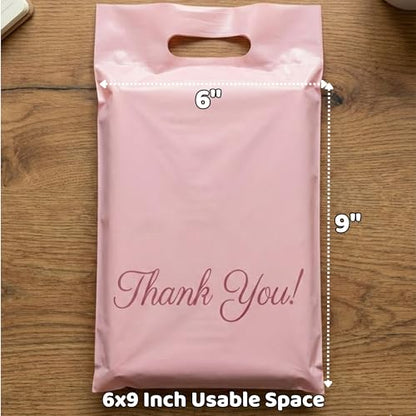 Donyson Pink Poly Mailers, 6x9, 100 Pack, Shipping Bags for Clothing - color: Pink, size: 6x9 (100 Pack)