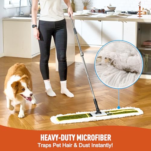 CLEANHOME 36" Commercial Dust Mop for Hardwood Floors, Tile, Laminate