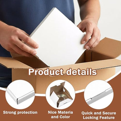 50 Pcs CD Shipping Boxes, 5 5/8" x 5" x 7/16" CD Mailer Box, Cardboard Small Corrugated Bags for Shipping, Moving, Storage, or Small Business Packaging (White)