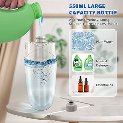 BPAWA Spray Mops for Floor Cleaning: Wet Microfiber Mop for Hardwood Tile - color: Darkblue-gray