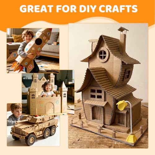 100 Pack 11x17 Inch Corrugated Cardboard Sheets, Flat Cardboard Paper Inserts for Shipping, Mailing, Packing, DIY Crafts - size: 11x17in-100Pack