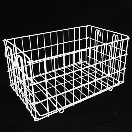 Large Capacity Folding Metal Wheelchair Basket Rear Basket Wheelchair Scooter Basket for Shopping Travel 40x26x20cm