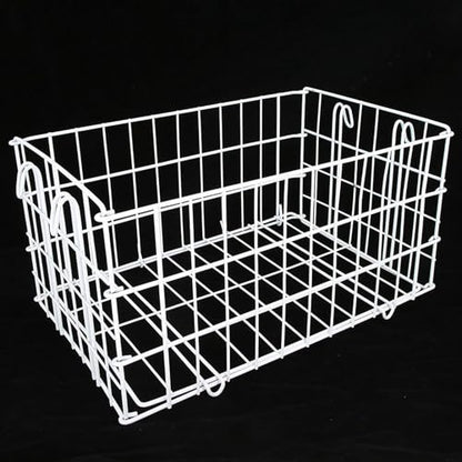 Large Capacity Folding Metal Wheelchair Basket Rear Basket Wheelchair Scooter Basket for Shopping Travel 40x26x20cm