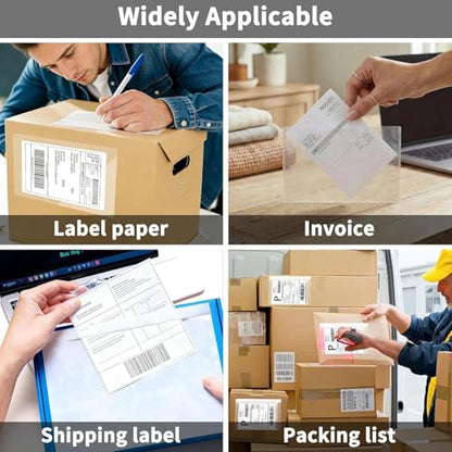 9527 Product 7.5" x 5.5" Clear Adhesive Top Loading Packing List/Shipping Label Envelopes (100 Pack) - size: 7.5" x 5.5" | 100 pack