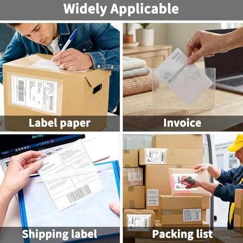 9527 Product 4.5" x 5.5" Clear Adhesive Top Loading Packing List/Shipping Label Envelopes (100 Pack) - size: 4.5" x 5.5" | 100 pack